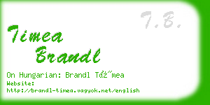 timea brandl business card